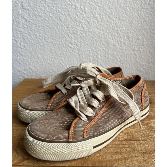 Dooney & Bourke Shoes - Vintage Dooney and Bourke Tan Logo Sneakers 6
